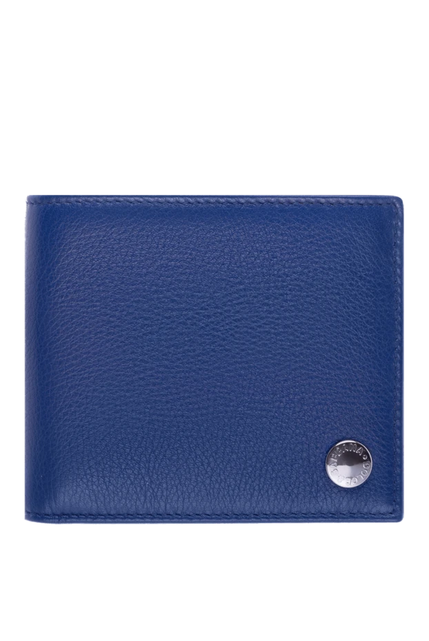 Dolce & Gabbana man blue leather wallet for men купить с ценами и фото 125192 - photo 1