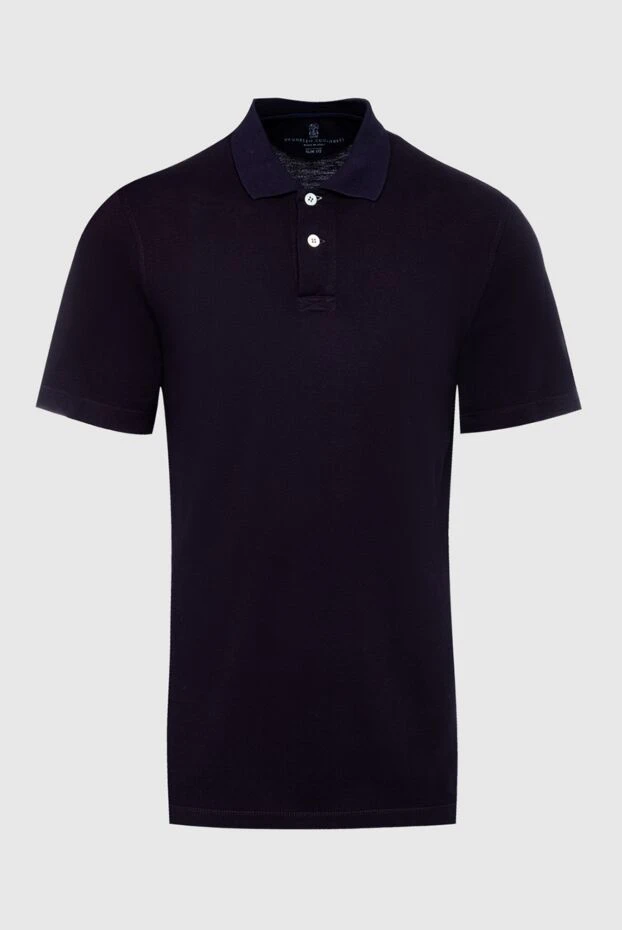 Brunello Cucinelli man cotton polo black for men купить с ценами и фото 125265 - photo 1