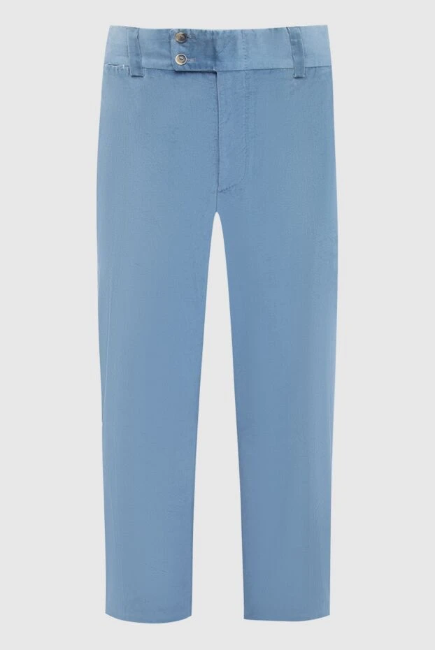 Billionaire man blue cotton trousers for men купить с ценами и фото 125345 - photo 1