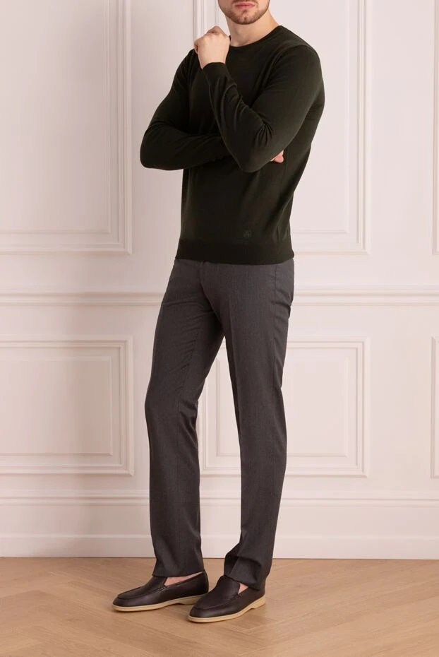 Corneliani man black wool jumper for men купить с ценами и фото 125453 - photo 2