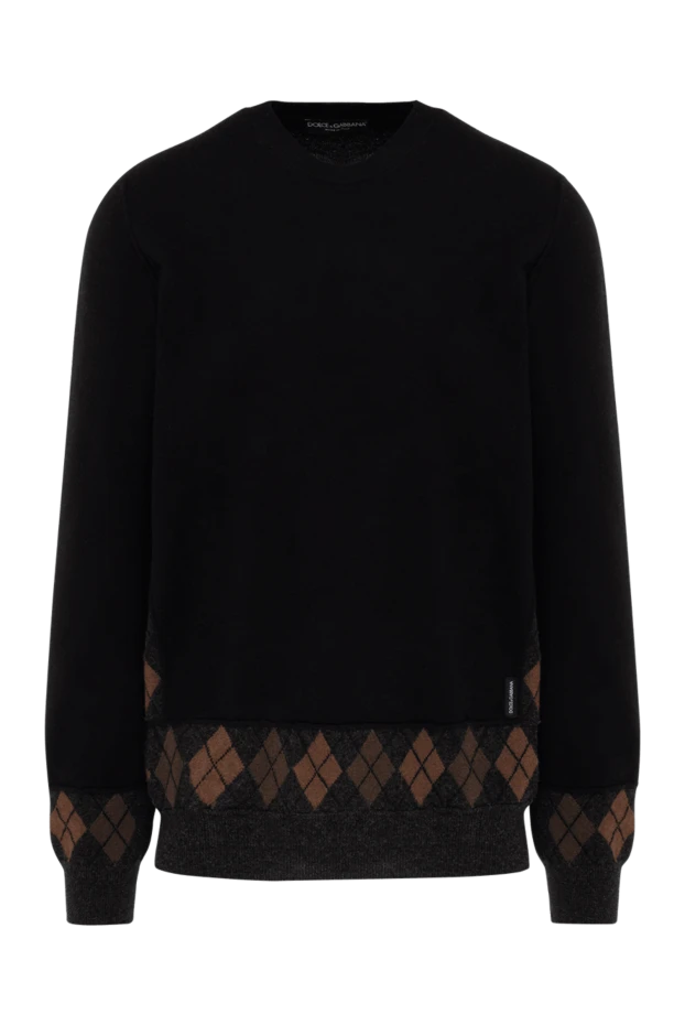 Dolce & Gabbana man black wool jumper for men купить с ценами и фото 125481 - photo 1