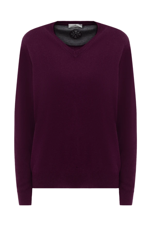 Panicale man burgundy wool and cashmere jumper for women купить с ценами и фото 130204 - photo 1