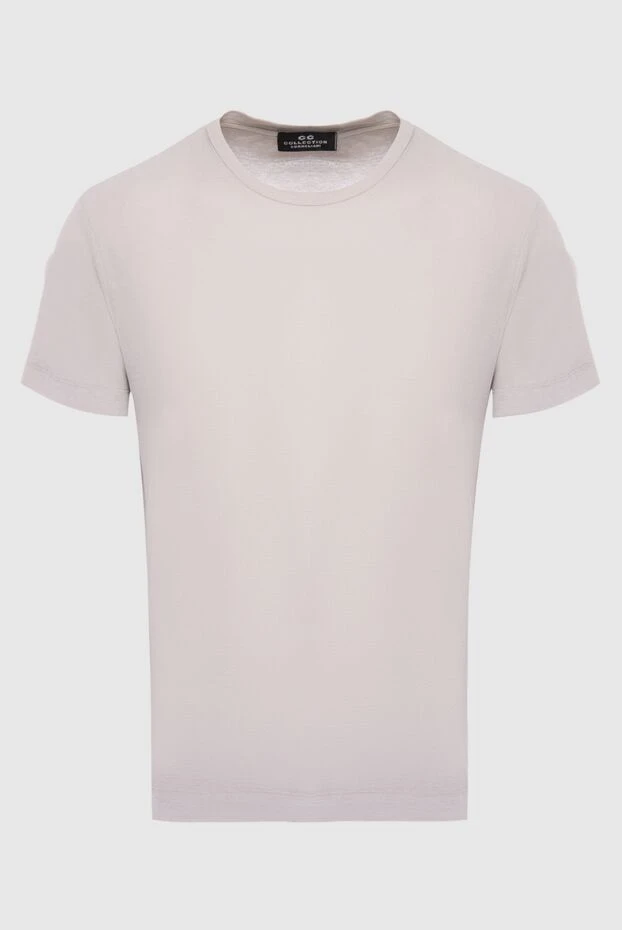 Corneliani man beige cotton t-shirt for men купить с ценами и фото 130357 - photo 1