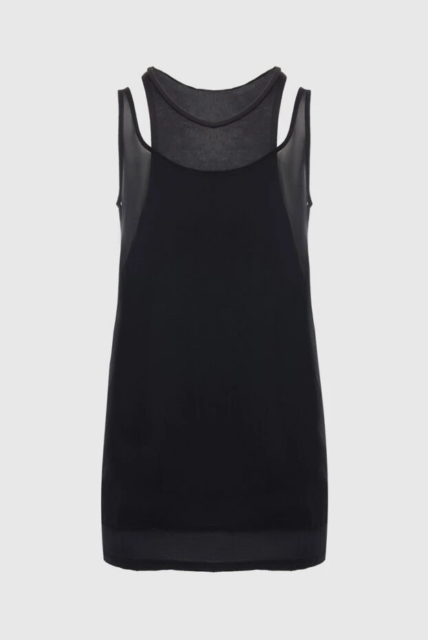 Gucci woman women's black silk top купить с ценами и фото 130420 - photo 1