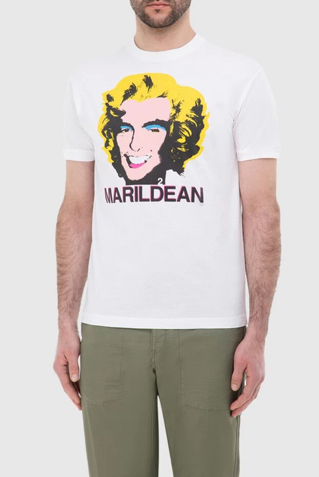 Dsquared2 cotton t-shirt with a bright pop art print and the name marildean 130475 - photo 3