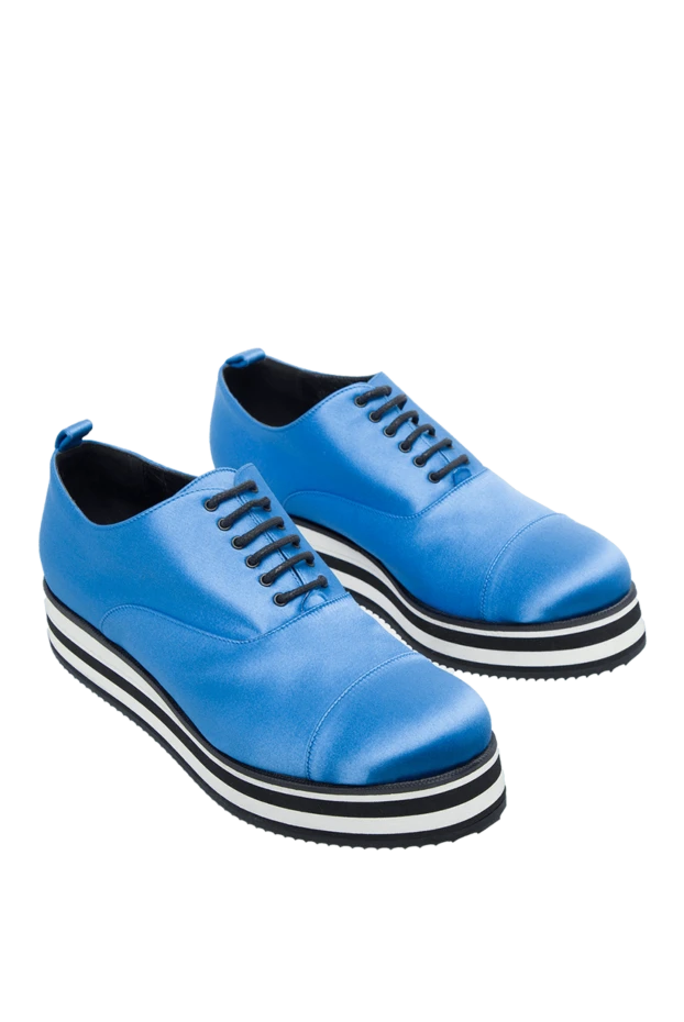 Ermanno Scervino қара баулары бар көк әйелдердің туфлилері 130566 - фото 3