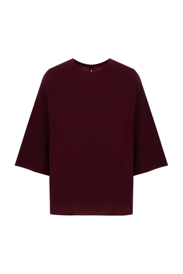 Dolce & Gabbana woman burgundy silk blouse for women купить с ценами и фото 130616 - photo 1