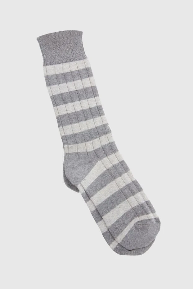 Brunello Cucinelli woman gray cotton socks for women купить с ценами и фото 130794 - photo 1