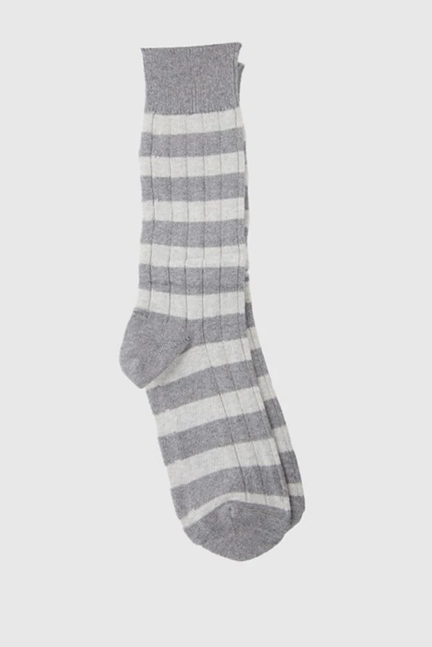 Brunello Cucinelli woman gray cotton socks for women купить с ценами и фото 130794 - photo 2