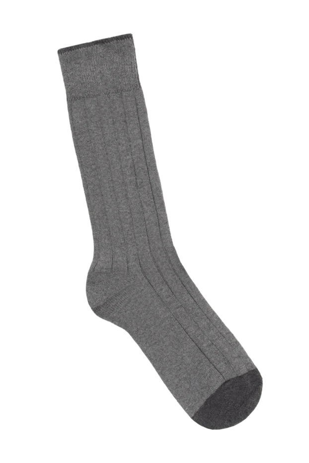 Brunello Cucinelli woman gray cotton socks for women купить с ценами и фото 130796 - photo 1