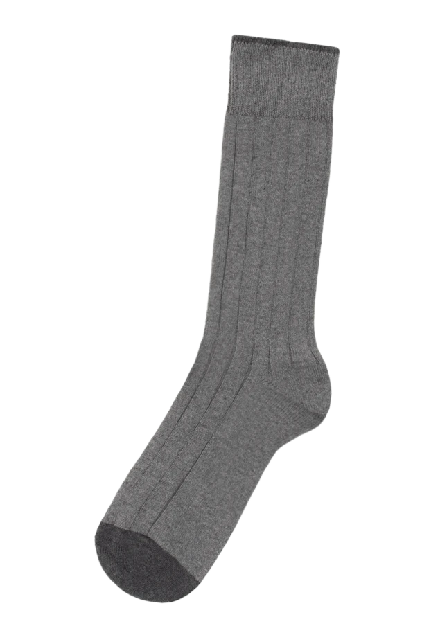 Brunello Cucinelli woman gray cotton socks for women купить с ценами и фото 130796 - photo 2