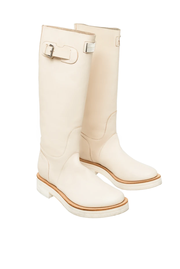 Brunello Cucinelli woman beige leather boots for women купить с ценами и фото 130818 - photo 2