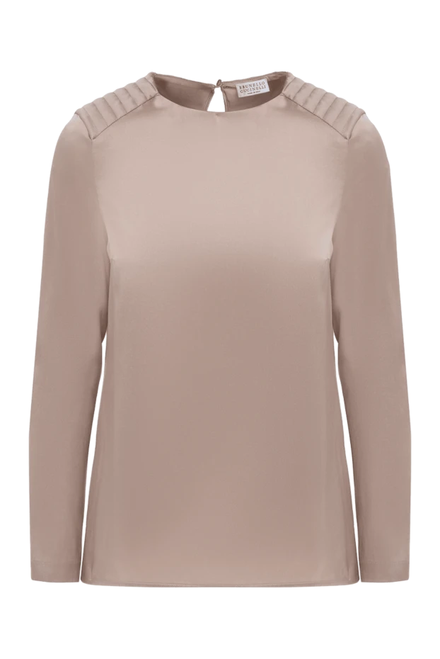 Brunello Cucinelli woman pink silk blouse for women купить с ценами и фото 130866 - photo 1