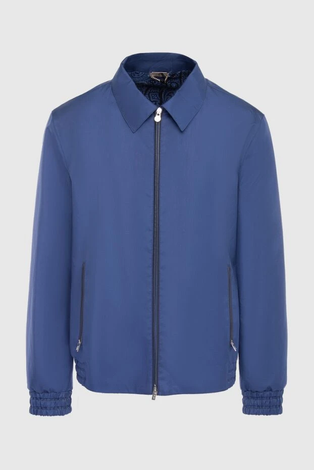 Hettabretz man jacket in silk, polyurethane and lambskin blue for men купить с ценами и фото 131048 - photo 1