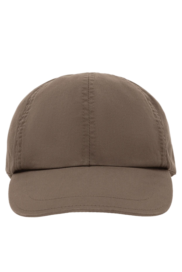 Brunello Cucinelli man green cotton cap for men купить с ценами и фото 131183 - photo 1