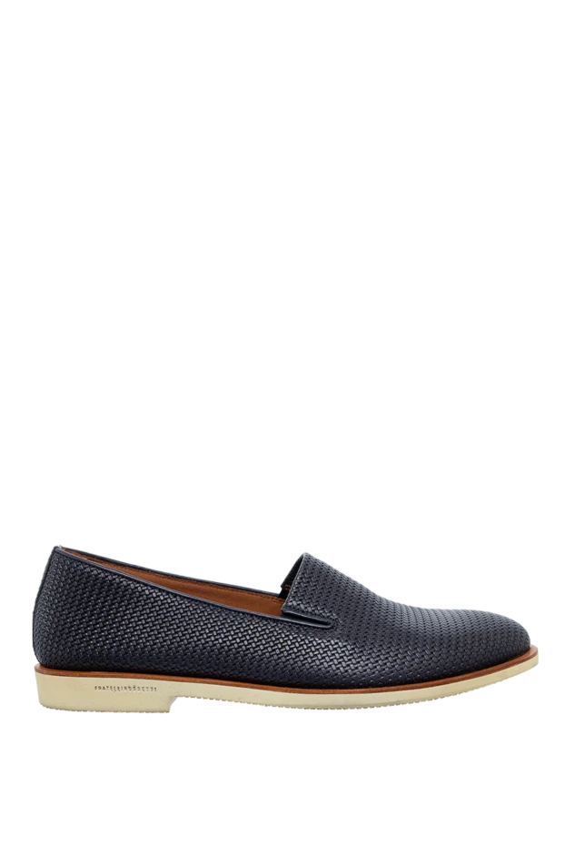 Fratelli Rosetti man men's leather moccasins blue купить с ценами и фото 131238 - photo 1