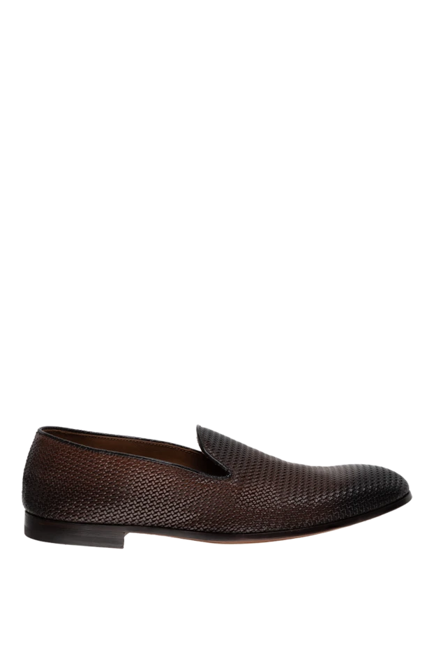 Doucal`s man brown leather moccasins for men купить с ценами и фото 131248 - photo 1