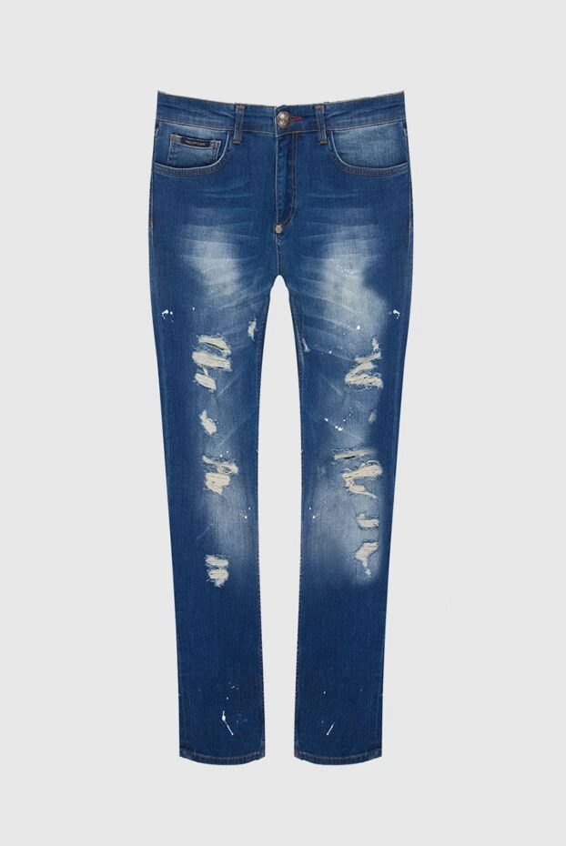 Philipp Plein woman blue cotton jeans for women купить с ценами и фото 131335 - photo 1