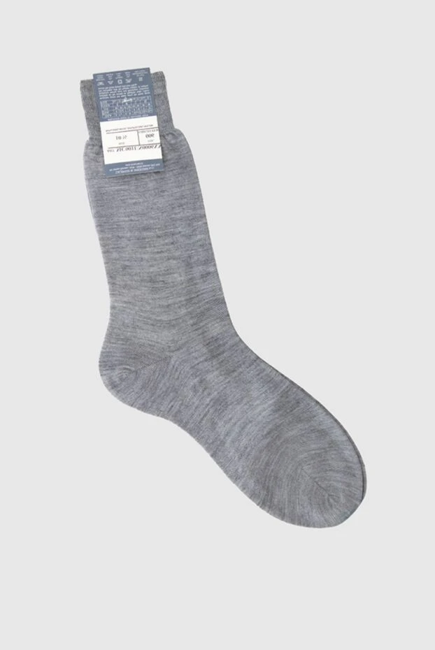 Bresciani man men's gray wool and nylon socks купить с ценами и фото 131353 - photo 2