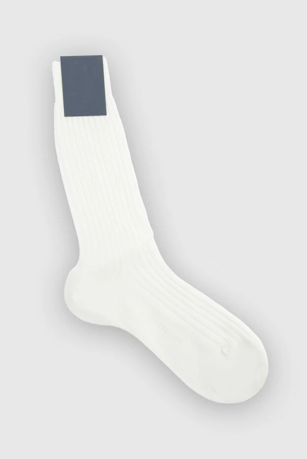 Bresciani man white cotton socks for men купить с ценами и фото 131356 - photo 1