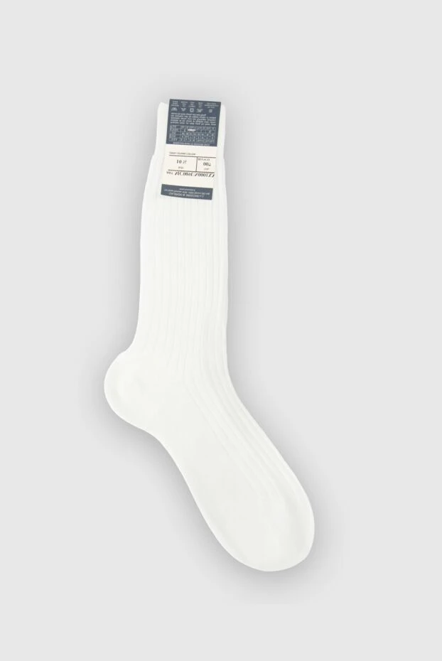 Bresciani man white cotton socks for men купить с ценами и фото 131356 - photo 2