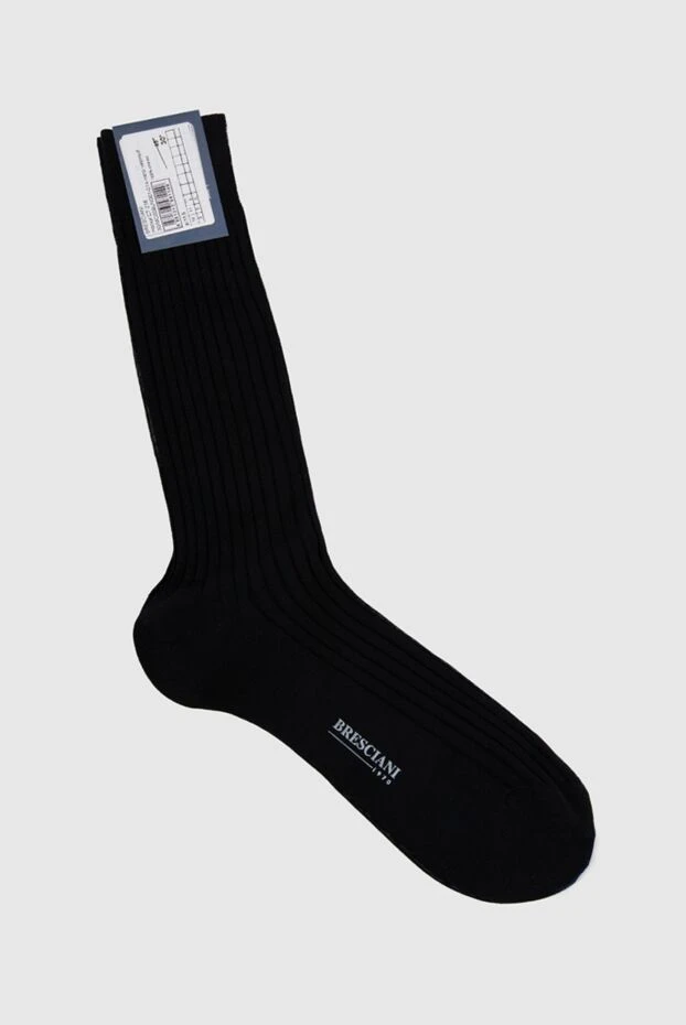 Bresciani man men's black cotton socks купить с ценами и фото 131358 - photo 1