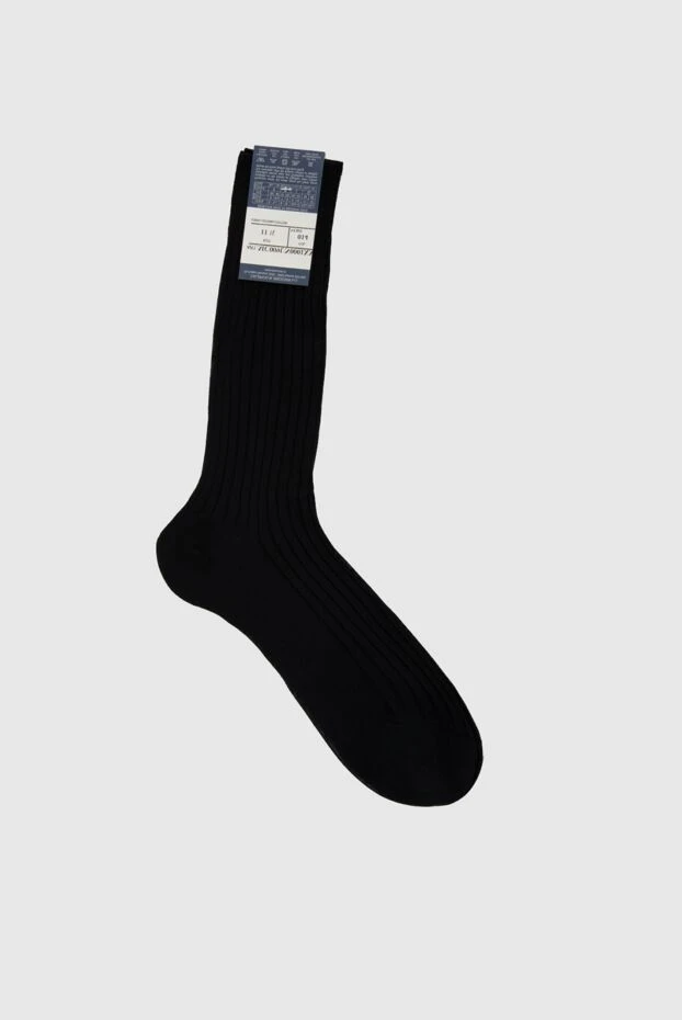 Bresciani man men's black cotton socks купить с ценами и фото 131358 - photo 2