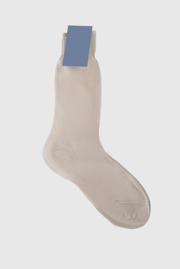 Bresciani man men's beige cotton socks купить с ценами и фото 131359 - photo 2