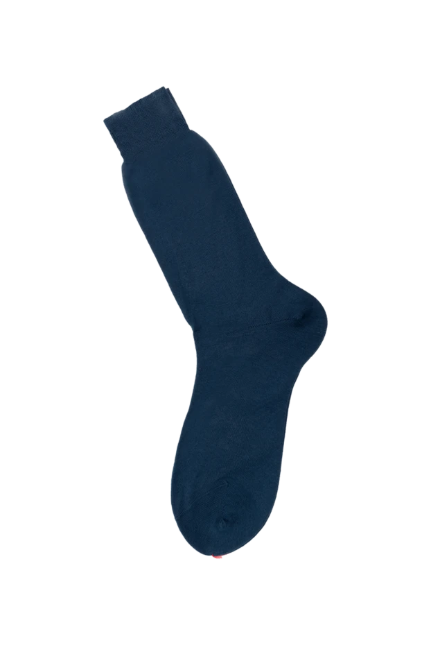 Bresciani man men's blue cotton socks купить с ценами и фото 131361 - photo 2