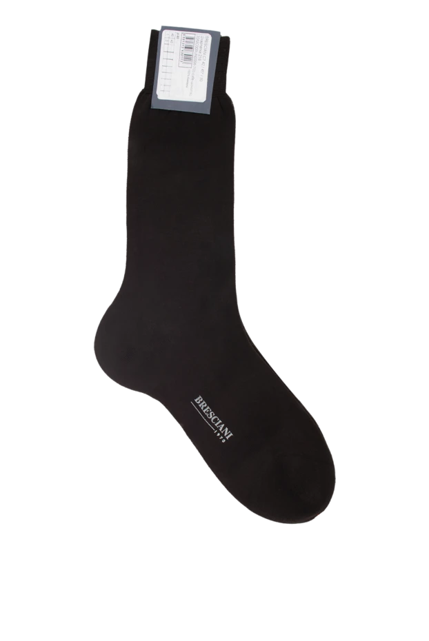 Bresciani man men's brown cotton socks купить с ценами и фото 131363 - photo 1