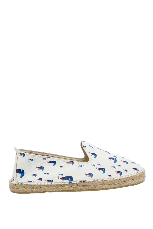 Manebi man espadrilles white leather for men купить с ценами и фото 131392 - photo 1