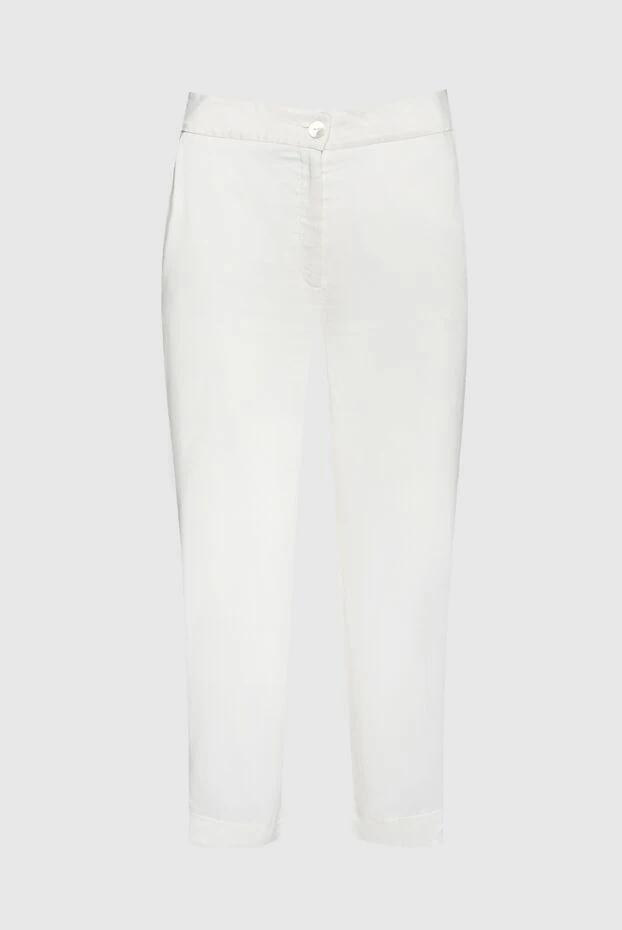 La Perla woman white viscose and silk trousers for women купить с ценами и фото 131421 - photo 1