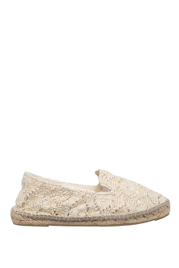 Manebi woman beige textile espadrilles for women купить с ценами и фото 131553 - photo 1