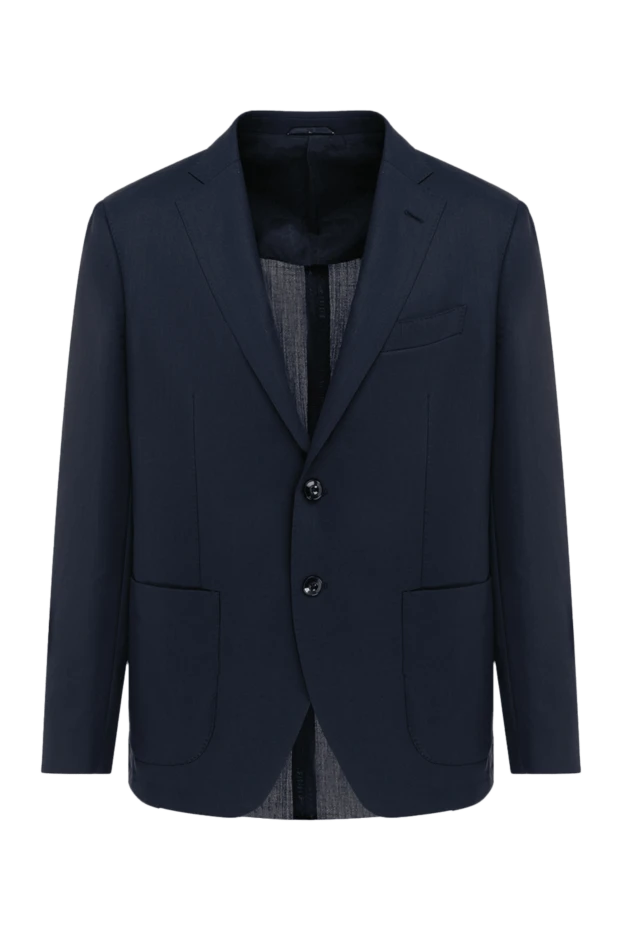 Sartoria Latorre man blue wool jacket for men купить с ценами и фото 131570 - photo 1