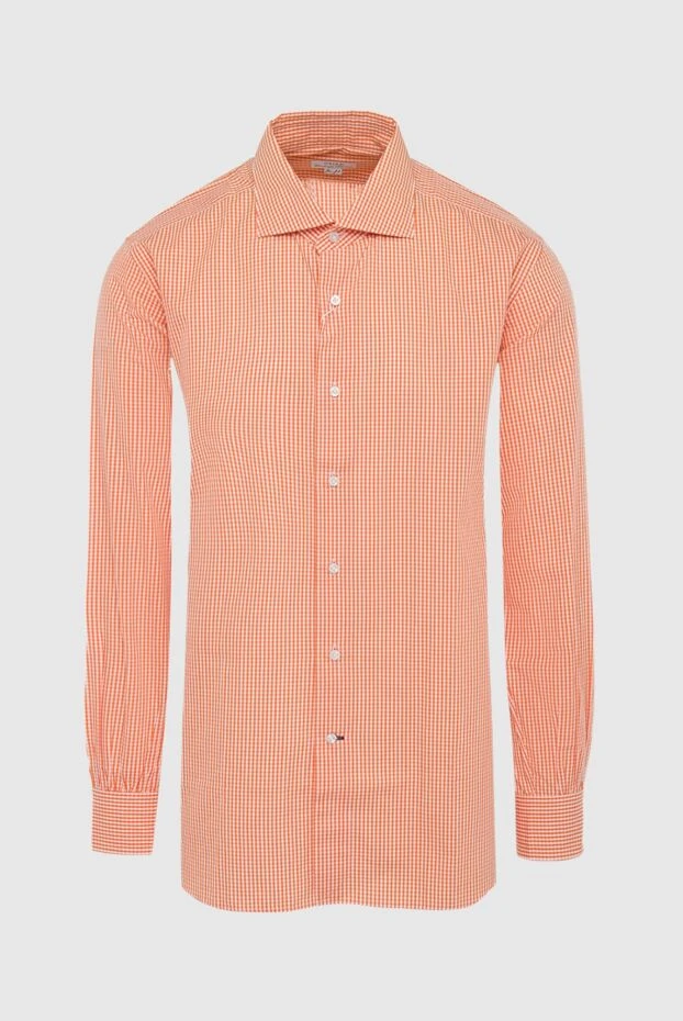 Orian man orange cotton shirt for men купить с ценами и фото 131609 - photo 1