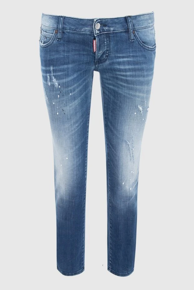 Dsquared2 woman blue cotton jeans for women купить с ценами и фото 131697 - photo 1