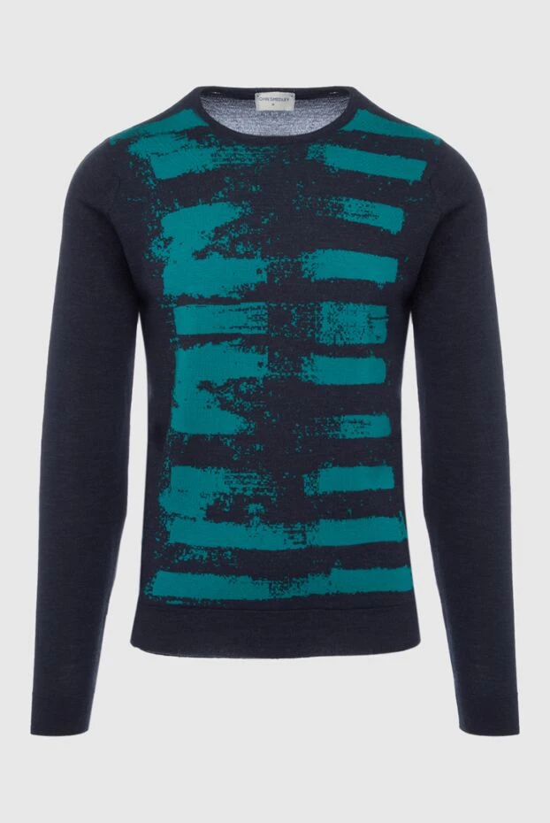 John Smedley man wool jumper blue for men купить с ценами и фото 131809 - photo 1