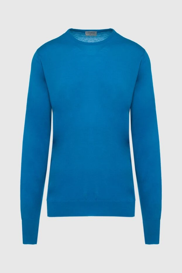 John Smedley man blue wool jumper for men купить с ценами и фото 131812 - photo 1