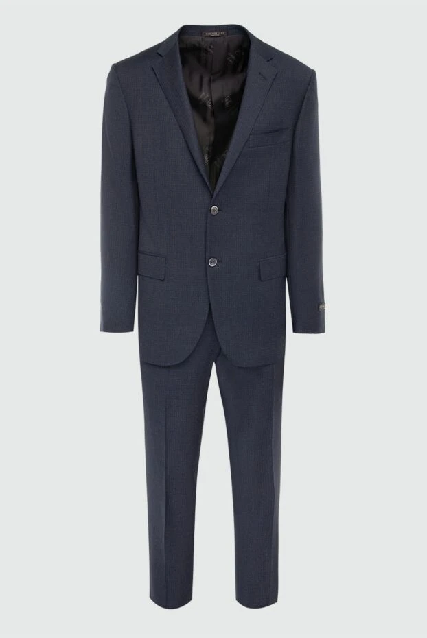 Corneliani man men's suit made of wool, blue купить с ценами и фото 131862 - photo 1