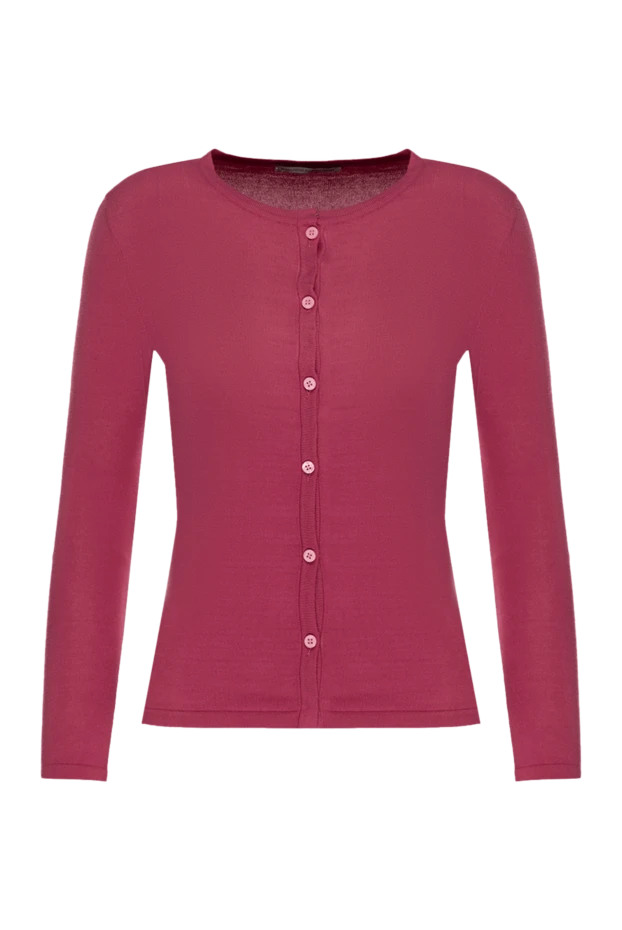 Ermanno Scervino woman pink cotton cardigan for women купить с ценами и фото 132014 - photo 1