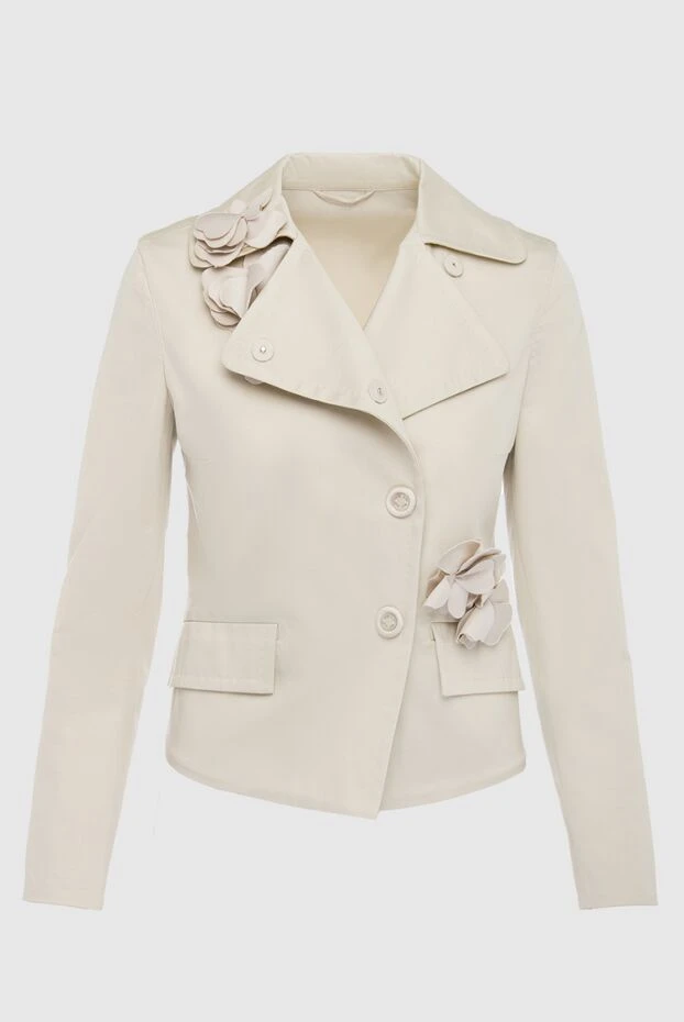 Ermanno Scervino woman beige jacket for women купить с ценами и фото 132040 - photo 1