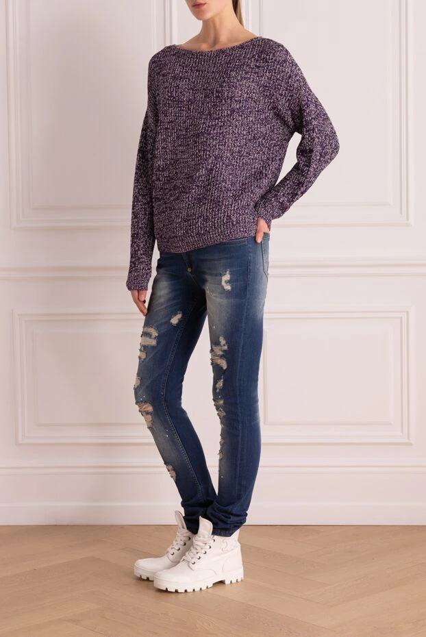 Malo woman purple cotton jumper for women купить с ценами и фото 132090 - photo 2