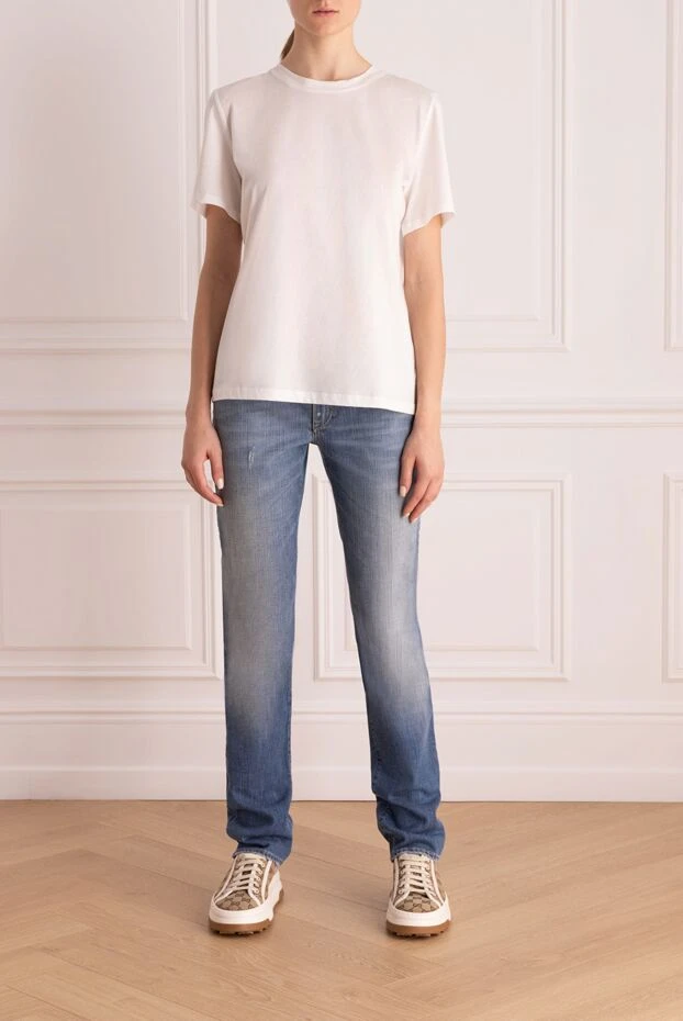 Malo woman blue cotton jeans for women купить с ценами и фото 132107 - photo 2