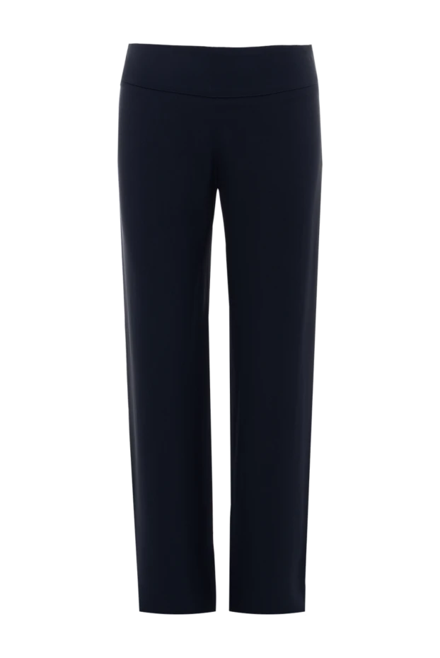 Malo woman blue acetate and viscose trousers for women купить с ценами и фото 132209 - photo 1