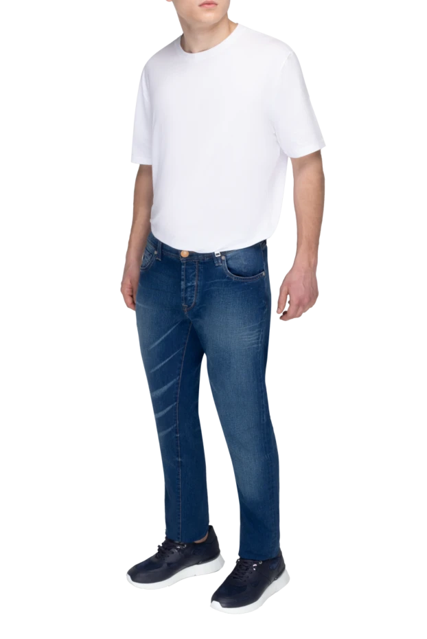 Tramarossa man blue cotton jeans for men купить с ценами и фото 132247 - photo 2