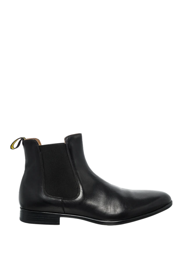 Doucal`s man men's black leather boots купить с ценами и фото 132877 - photo 1