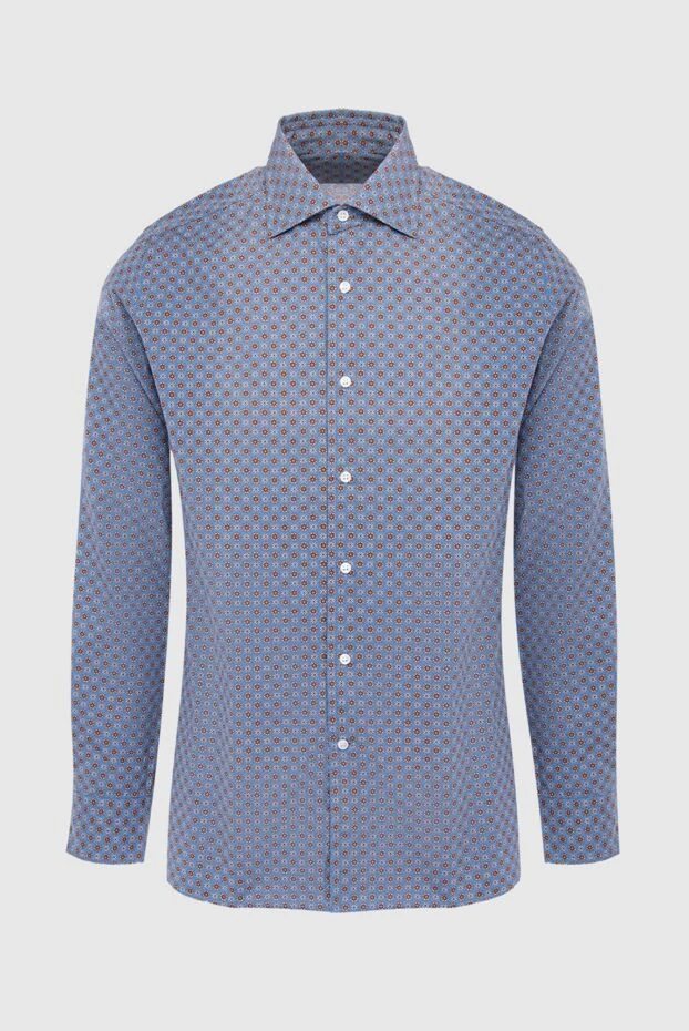 Orian man blue cotton shirt for men купить с ценами и фото 133064 - photo 1