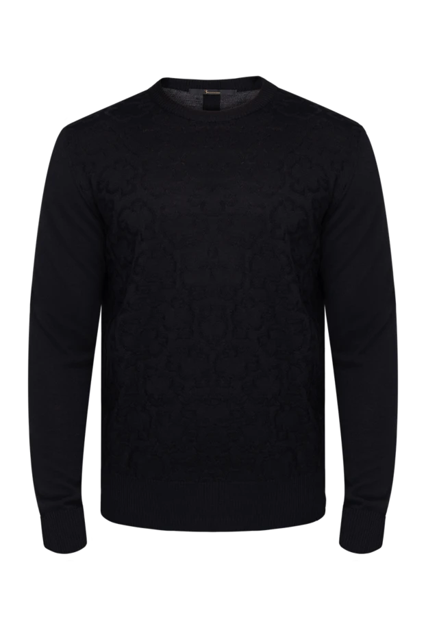 Billionaire man black wool jumper for men купить с ценами и фото 133277 - photo 1