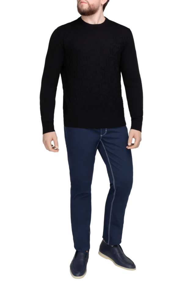 Billionaire man black wool jumper for men купить с ценами и фото 133277 - photo 2