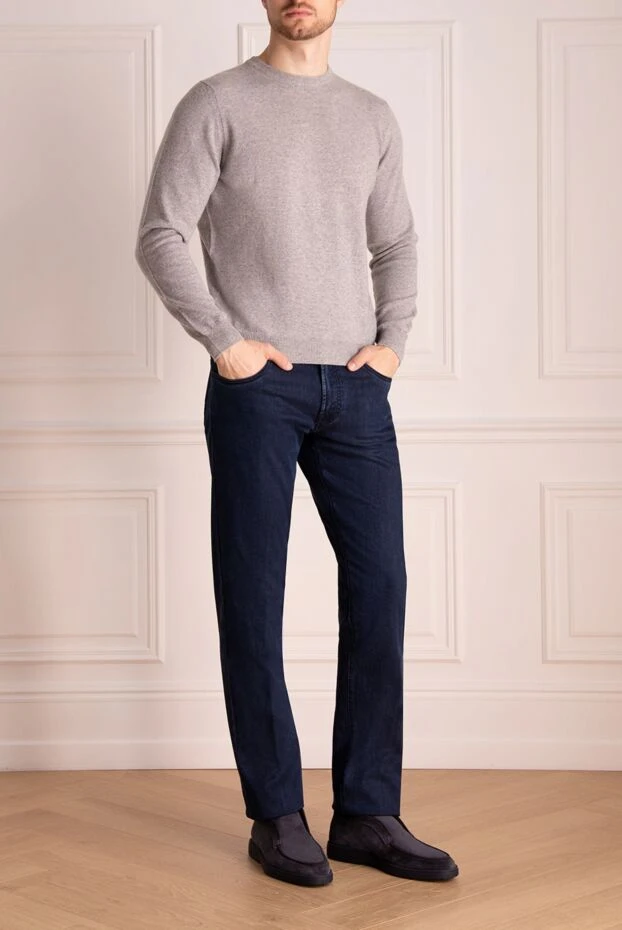 Casheart man cashmere jumper gray for men купить с ценами и фото 133347 - photo 2